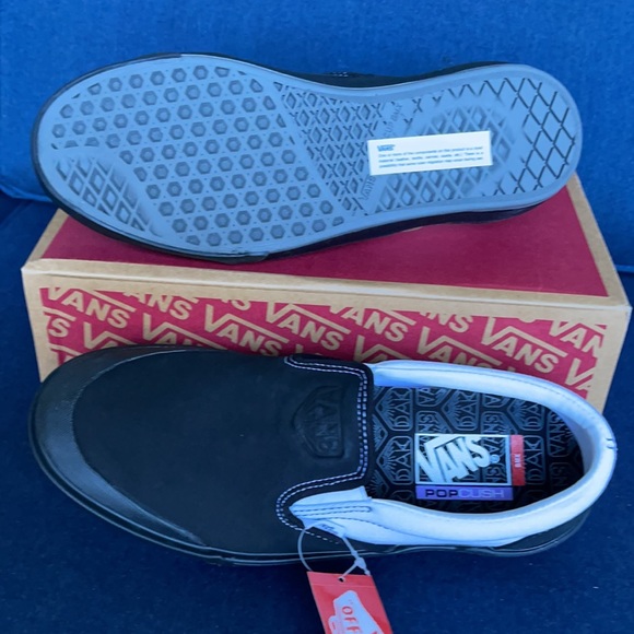 Vans WMNS BMX Slip-On Dak Black/White Sneakers - Picture 5 of 16
